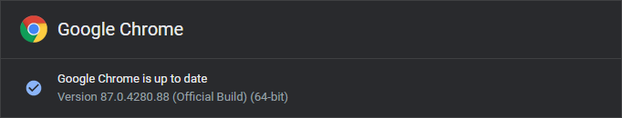 Chrome 87 Version